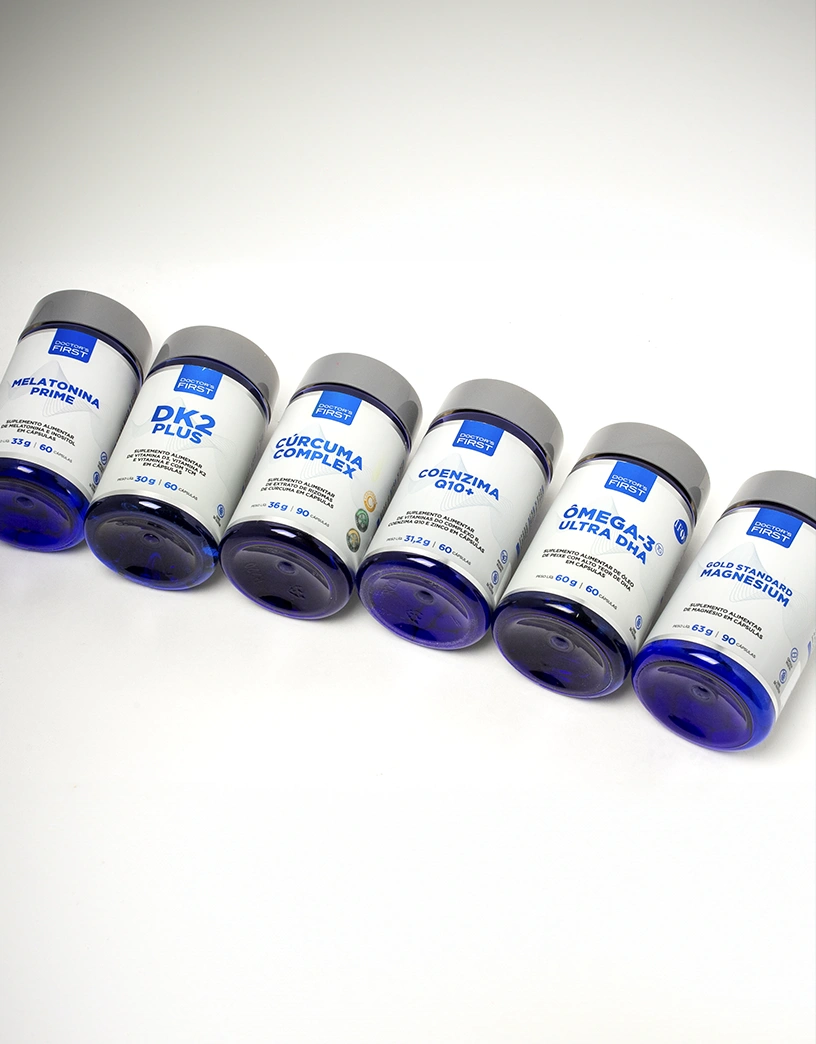 Coenzima Q10+, Ômega-3 Ultra DHA e Gold Standard Magnesium