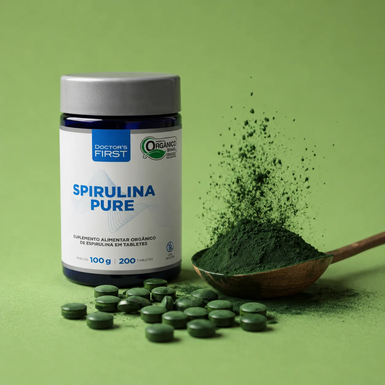 Pote de Spirulina Pure Doctor's First