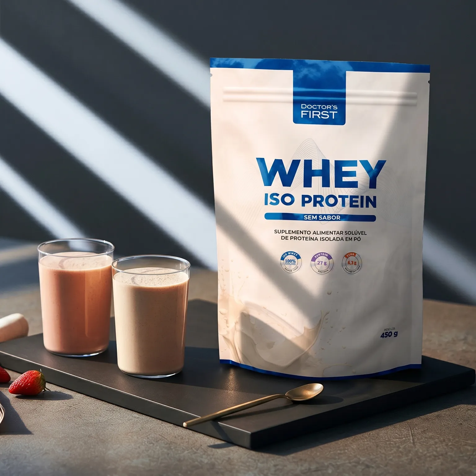 Whey Iso Protein Sem Sabor 450 g